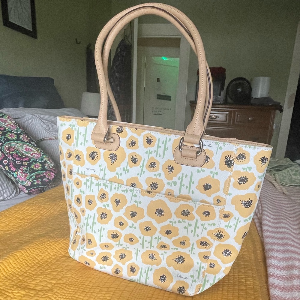 Tignanelli Floral Leather Shoulder Bag